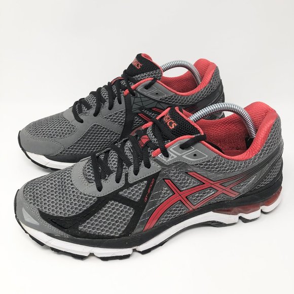 Asics | Shoes | Asics Gt200 Running Shoes T500n Mens Size 0 Gray Red Fluid  Ride Gel Duo Max | Poshmark